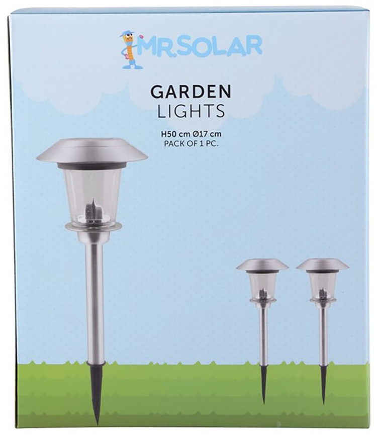 Mr. Solar Solar-charged garden lamp 48 cm Mr. Solar Solar-charged garden lamp 48 cm