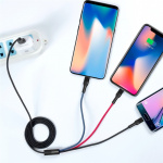Xo NB54, 3in1 USB - Lightning, USB-C, microUSB Charging Cable (3A) 1.2m Xo NB54, 3in1 USB - Lightning, USB-C, microUSB Charging Cable (3A) 1.2m