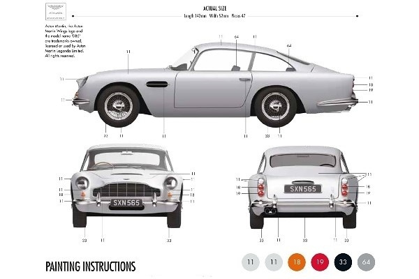 airfix aston martin db5