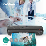 Nedis Laminator | Hot | A4 | 230 mm/min | Mains Powered | Black Nedis Laminator | Hot | A4 | 230 mm/min | Mains Powered | Black