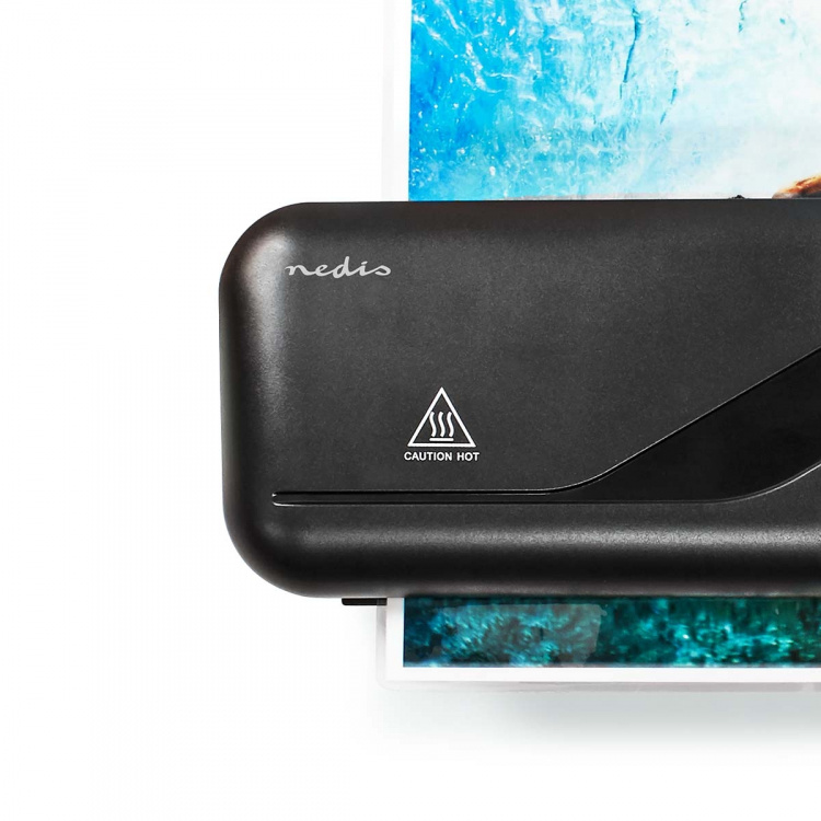 Nedis Laminator | Hot | A4 | 230 mm/min | Mains Powered | Black Nedis Laminator | Hot | A4 | 230 mm/min | Mains Powered | Black