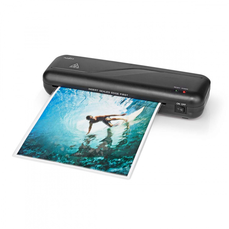 Nedis Laminator | Hot | A4 | 230 mm/min | Mains Powered | Black Nedis Laminator | Hot | A4 | 230 mm/min | Mains Powered | Black