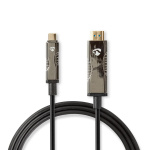 Nedis Active Optical USB Cable | USB-C™ Male | HDMI™ Connector | 18 Gbps | 50.0 m | Round | PVC | Black | Gift Box Nedis Active Optical USB Cable | USB-C™ Male | HDMI™ Connector | 18 Gbps | 50.0 m | Round | PVC | Black | Gift Box