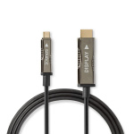 Nedis Active Optical USB Cable | USB-C™ Male | HDMI™ Connector | 18 Gbps | 50.0 m | Round | PVC | Black | Gift Box Nedis Active Optical USB Cable | USB-C™ Male | HDMI™ Connector | 18 Gbps | 50.0 m | Round | PVC | Black | Gift Box