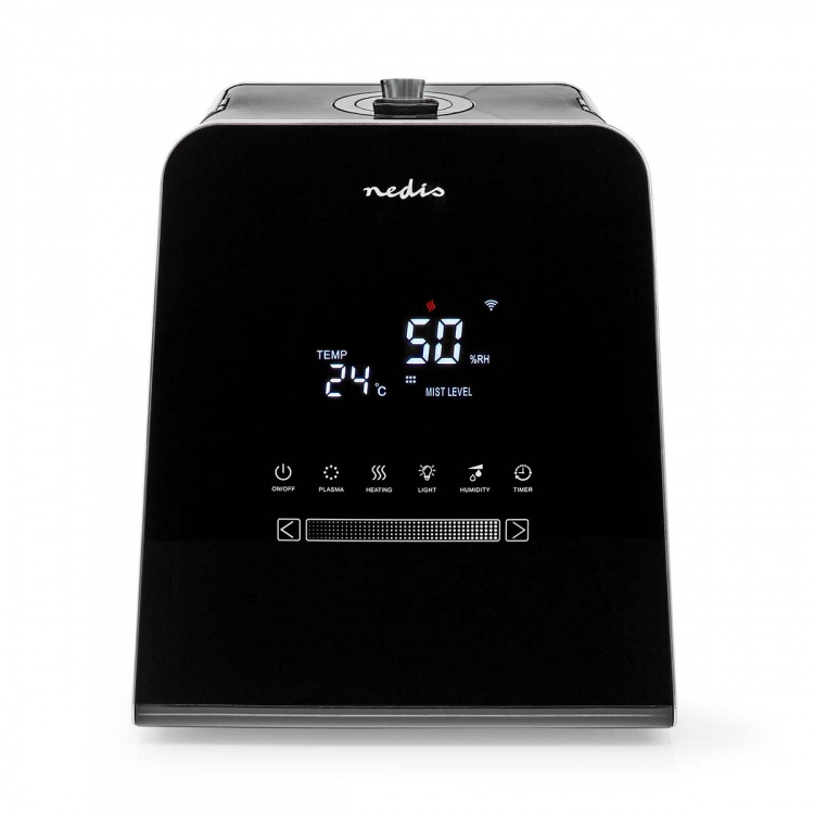Nedis SmartLife Humidifier | 110 W | With Cool and Warm Mist | 5.5 l | Hygrometer | Timer | Remote control | Night mode | Black Nedis SmartLife Humidifier | 110 W | With Cool and Warm Mist | 5.5 l | Hygrometer | Timer | Remote control | Night mode | Black