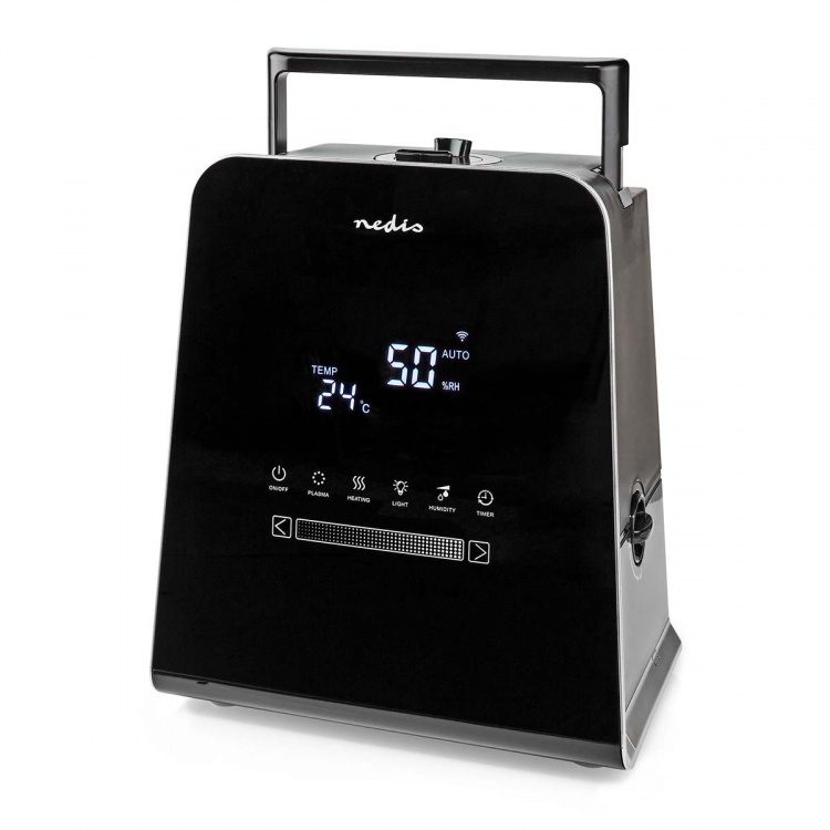 Nedis SmartLife Humidifier | 110 W | With Cool and Warm Mist | 5.5 l | Hygrometer | Timer | Remote control | Night mode | Black Nedis SmartLife Humidifier | 110 W | With Cool and Warm Mist | 5.5 l | Hygrometer | Timer | Remote control | Night mode | Black