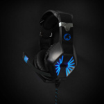 Nedis Gaming Headset | Over-Ear | Stereo | USB Type-A / 2x 3.5 mm | Fold-Away Microphone | 2.20 m | LED Nedis Gaming Headset | Over-Ear | Stereo | USB Type-A / 2x 3.5 mm | Fold-Away Microphone | 2.20 m | LED