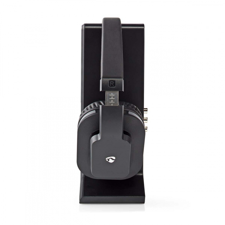Nedis Wireless TV Headphones | Wi-Fi | Over-Ear | Battery play time: 8 hrs | 25 m | Digital Audio | Charging dock | Black Nedis Wireless TV Headphones | Wi-Fi | Over-Ear | Battery play time: 8 hrs | 25 m | Digital Audio | Charging dock | Black