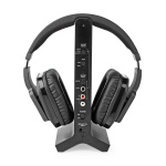 Nedis Wireless TV Headphones | Wi-Fi | Over-Ear | Battery play time: 8 hrs | 25 m | Digital Audio | Charging dock | Black Nedis Wireless TV Headphones | Wi-Fi | Over-Ear | Battery play time: 8 hrs | 25 m | Digital Audio | Charging dock | Black