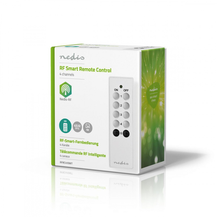 Nedis RF Smart Remote Control | 4 Channels | Programmable buttons Nedis RF Smart Remote Control | 4 Channels | Programmable buttons