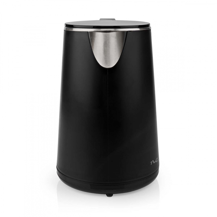 Nedis Electric Kettle | 1.0 l | Plastic | Black | Rotatable 360 degrees | Concealed heating element | Strix® controller | Boil-dry protection Nedis Electric Kettle | 1.0 l | Plastic | Black | Rotatable 360 degrees | Concealed heating element | Strix® controller | Boil-dry protection