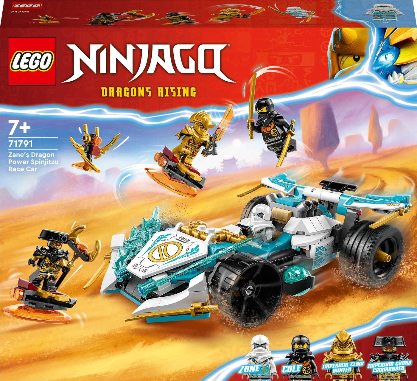 Buy LEGO Ninjago 71791 Zane s Dragon Power Spinjitzu Race Car Teknikpro