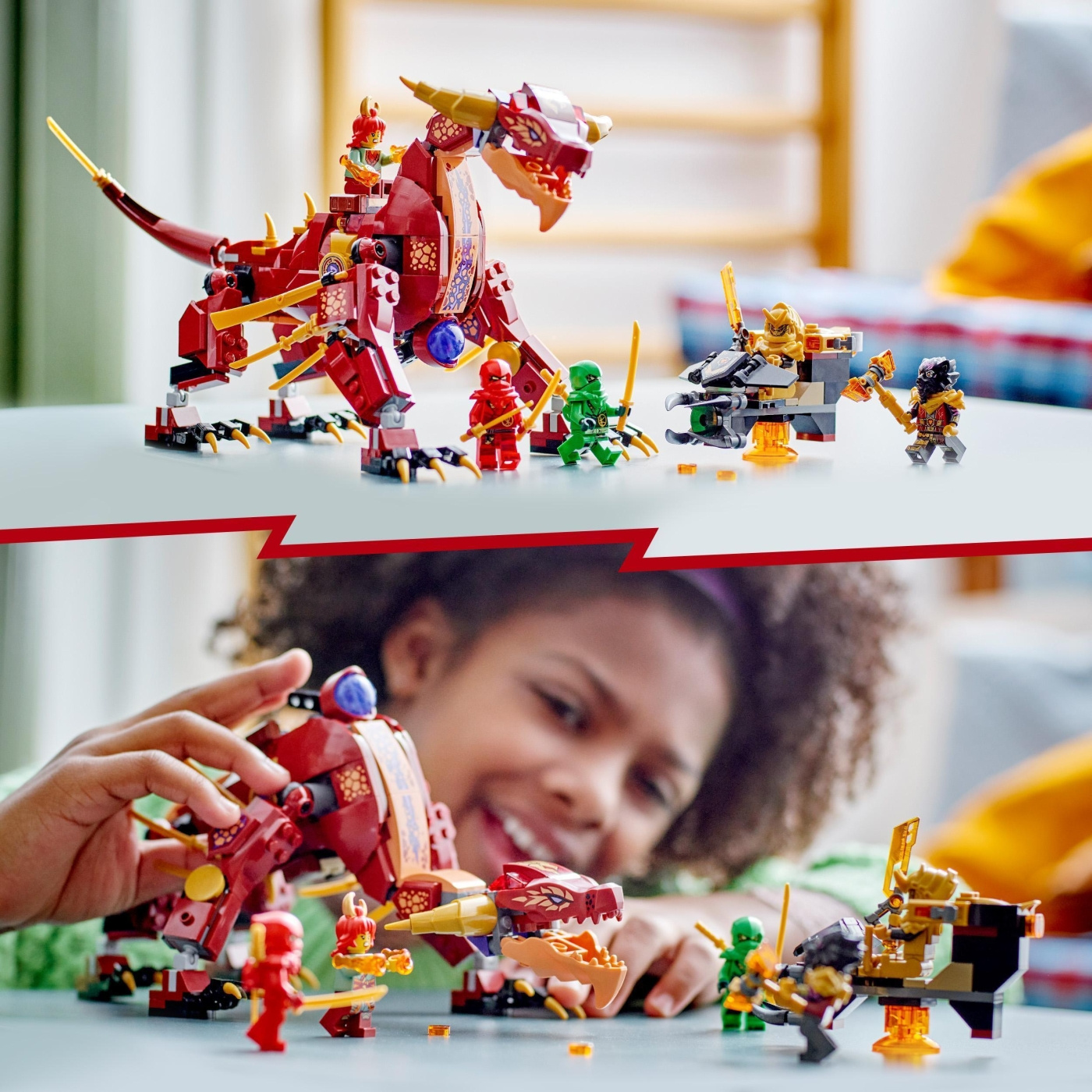 Heatwave Transforming Lava Dragon 71793, NINJAGO®