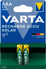 Varta AAA (Micro)/HR03 (56733) Rechargeable - 550 mAh, 2 pc. blister Nickel-metal hydride battery (NiMH), 1.2 V Varta AAA (Micro)/HR03 (56733) Rechargeable - 550 mAh, 2 pc. blister Nickel-metal hydride battery (NiMH), 1.2 V
