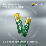 Varta AAA (Micro)/HR03 (56733) Rechargeable - 550 mAh, 2 pc. blister Nickel-metal hydride battery (NiMH), 1.2 V Varta AAA (Micro)/HR03 (56733) Rechargeable - 550 mAh, 2 pc. blister Nickel-metal hydride battery (NiMH), 1.2 V