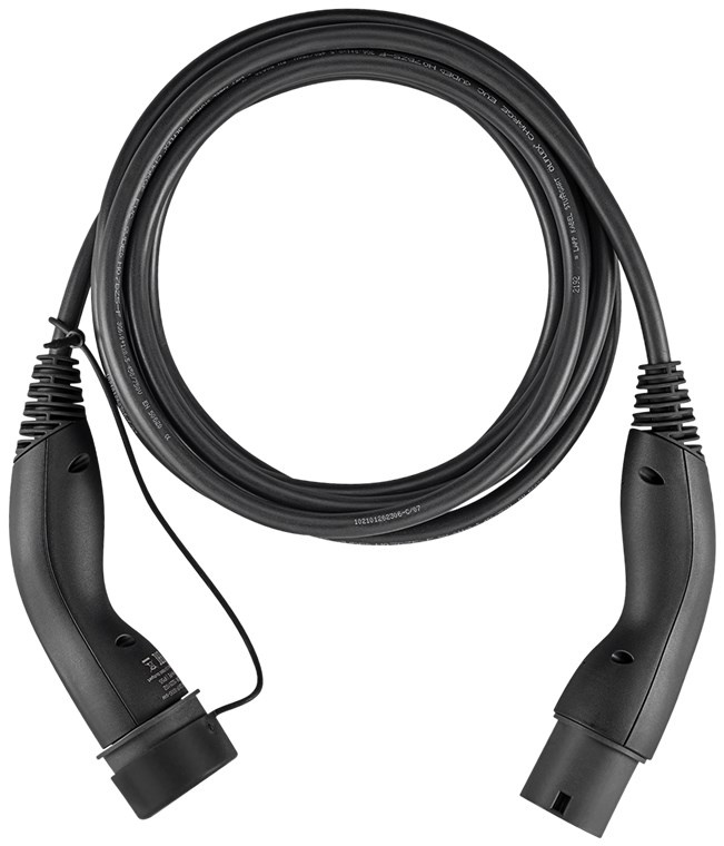 Deltaco E-charge kabel typ 2 till typ 1, 1 FAS 16A 10M 10m IEC