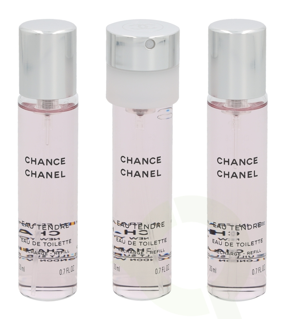 Buy Chanel Chance Eau Tendre Giftset 60 ml 3x Edt Spray Refill 20Ml Twis