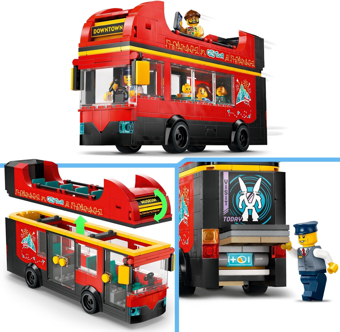 Red lego bus online