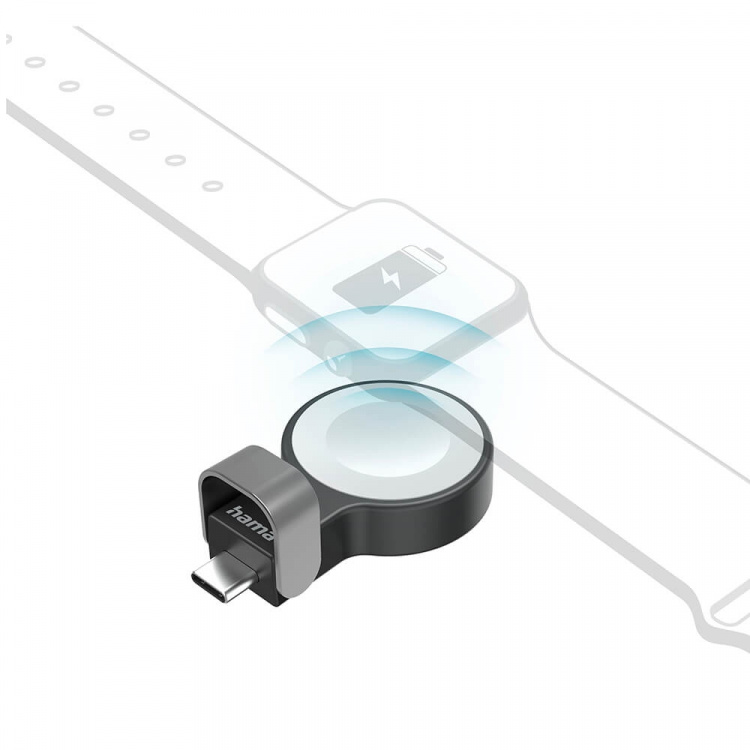 Hama Charger Wireless for Apple Watch USB-C Black Hama Charger Wireless for Apple Watch USB-C Black