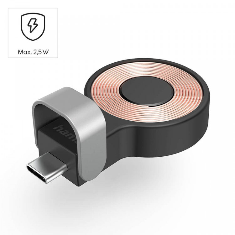 Hama Charger Wireless for Apple Watch USB-C Black Hama Charger Wireless for Apple Watch USB-C Black