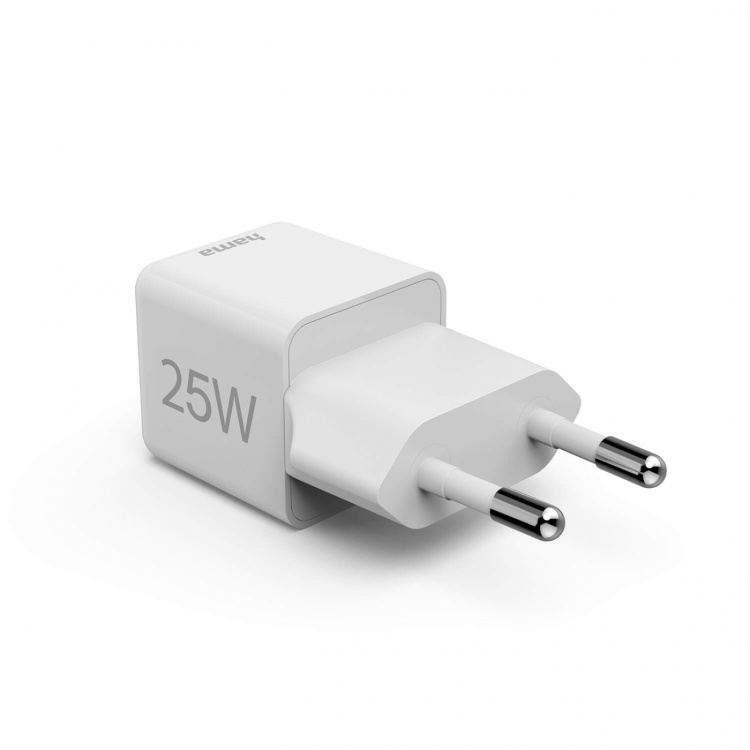 Hama Mini Fast Charger USB-C PD 25W White Hama Mini Fast Charger USB-C PD 25W White