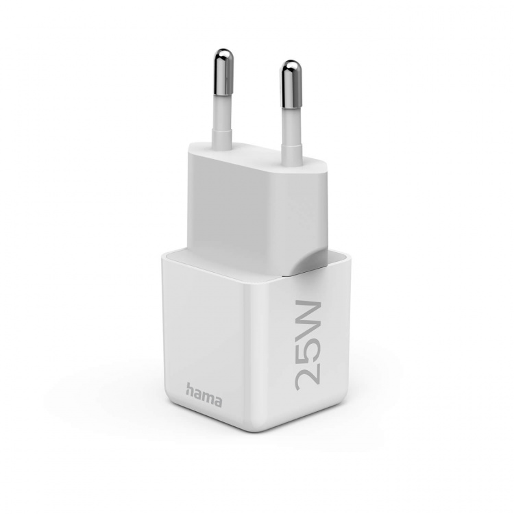 Hama Mini Fast Charger USB-C PD 25W White Hama Mini Fast Charger USB-C PD 25W White
