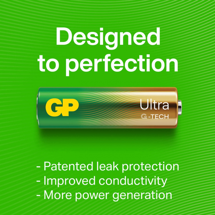 GP Battery Ultra Alkaline AA LR6 24-Pack GP Battery Ultra Alkaline AA LR6 24-Pack