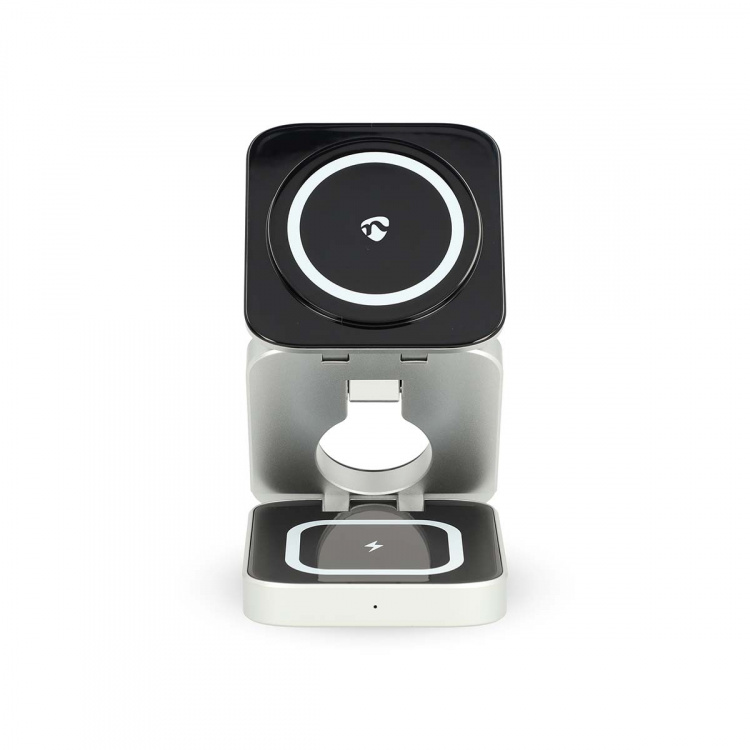 Nedis Wireless Charger | 3-in-1 | 2.5 / 5 / 15 W | LED-indicator in use | Including cable | USB-A / USB-C™ | 1.50 m Nedis Wireless Charger | 3-in-1 | 2.5 / 5 / 15 W | LED-indicator in use | Including cable | USB-A / USB-C™ | 1.50 m