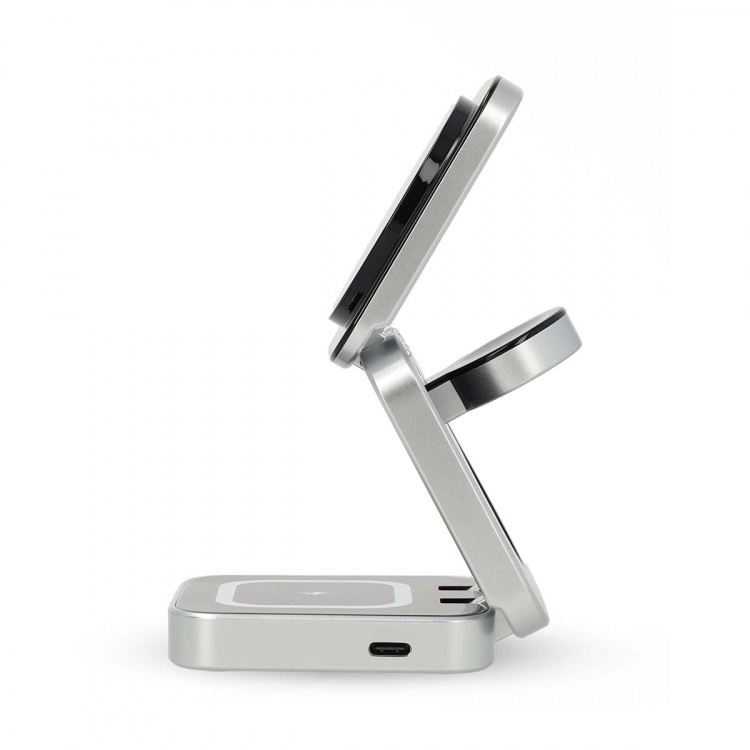 Nedis Wireless Charger | 3-in-1 | 2.5 / 5 / 15 W | LED-indicator in use | Including cable | USB-A / USB-C™ | 1.50 m Nedis Wireless Charger | 3-in-1 | 2.5 / 5 / 15 W | LED-indicator in use | Including cable | USB-A / USB-C™ | 1.50 m