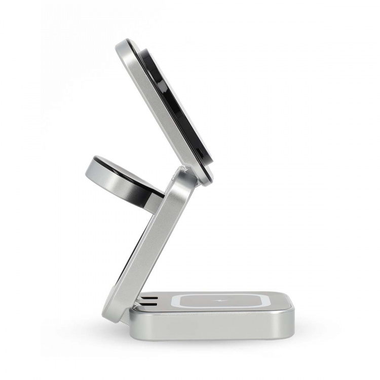 Nedis Wireless Charger | 3-in-1 | 2.5 / 5 / 15 W | LED-indicator in use | Including cable | USB-A / USB-C™ | 1.50 m Nedis Wireless Charger | 3-in-1 | 2.5 / 5 / 15 W | LED-indicator in use | Including cable | USB-A / USB-C™ | 1.50 m