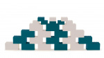 Dantoy Building Blocks - Blue and Gray (6993) Dantoy Building Blocks - Blue and Gray (6993)